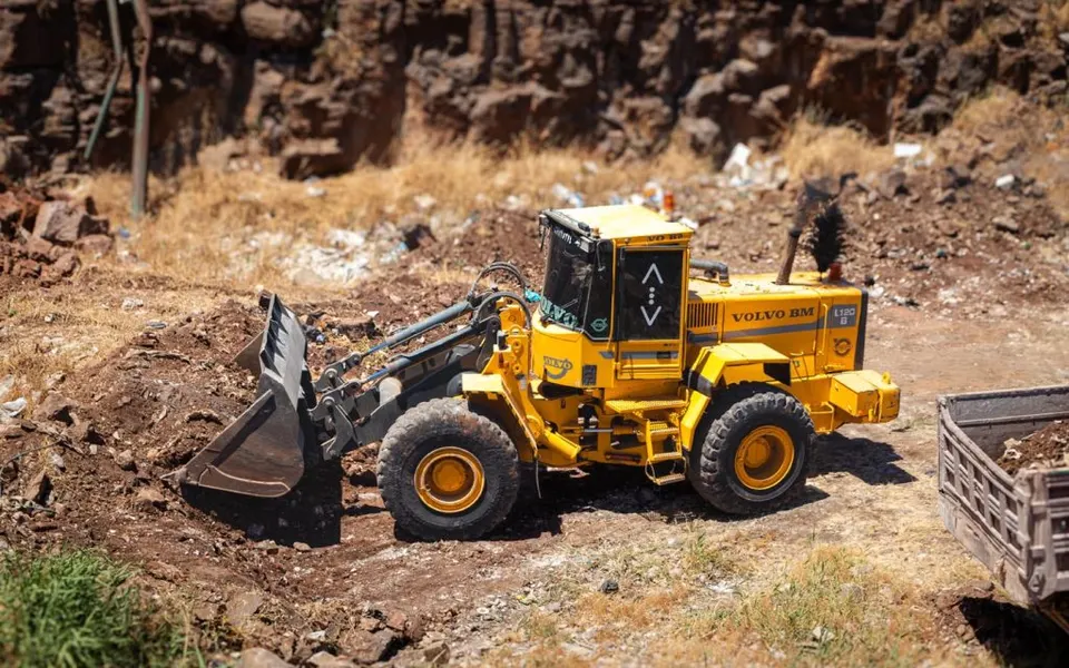 Excavation and earthworks at a site
